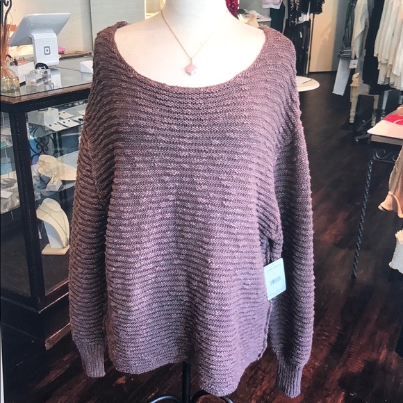 Free People Mauve Sweater Ob832694 